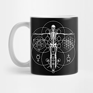 Occult Skeleton Sacred Geometry Mug
